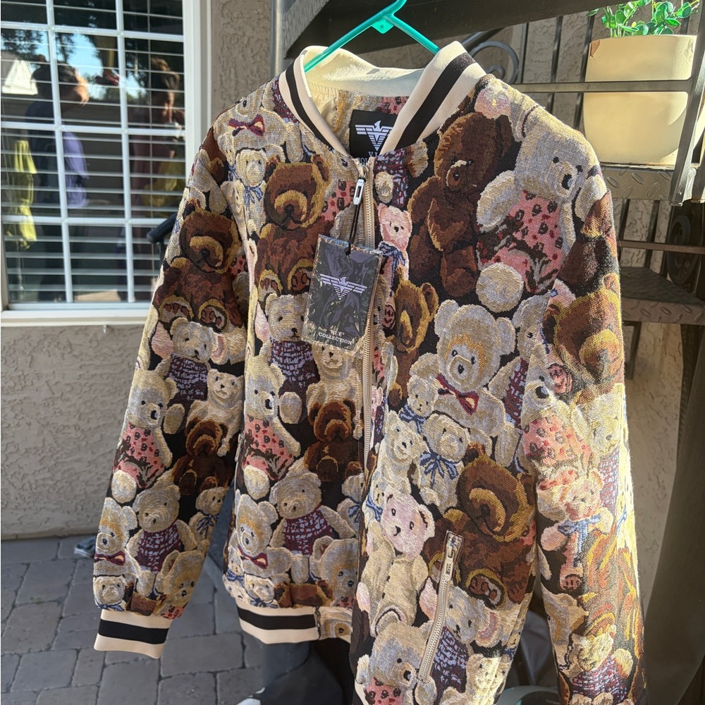 Teddy Bear Patterned Men’s Jacket